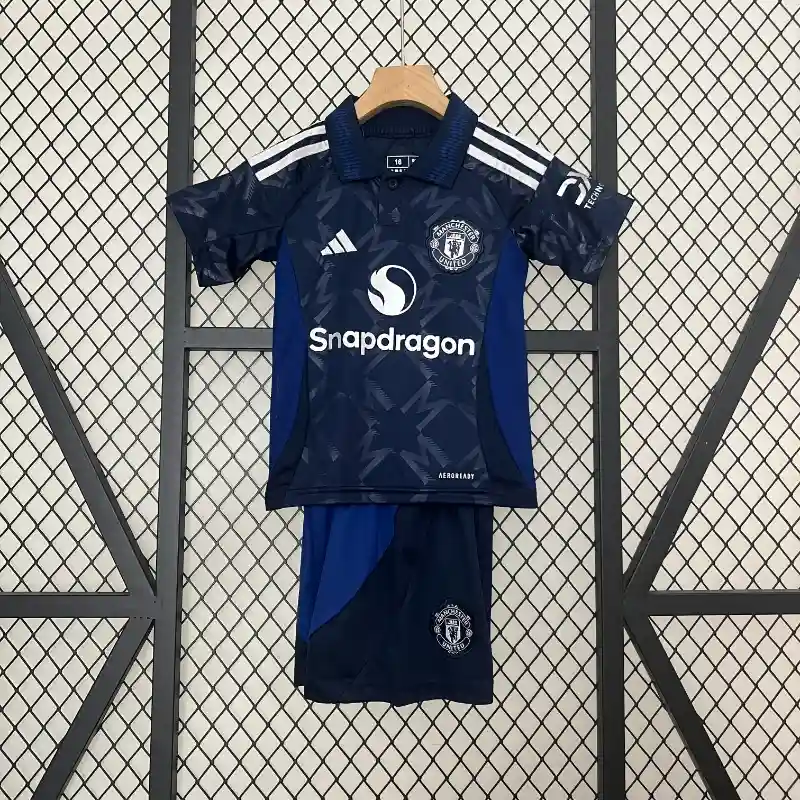 24/25 Kids Manchester United Soccer Jersey Away 