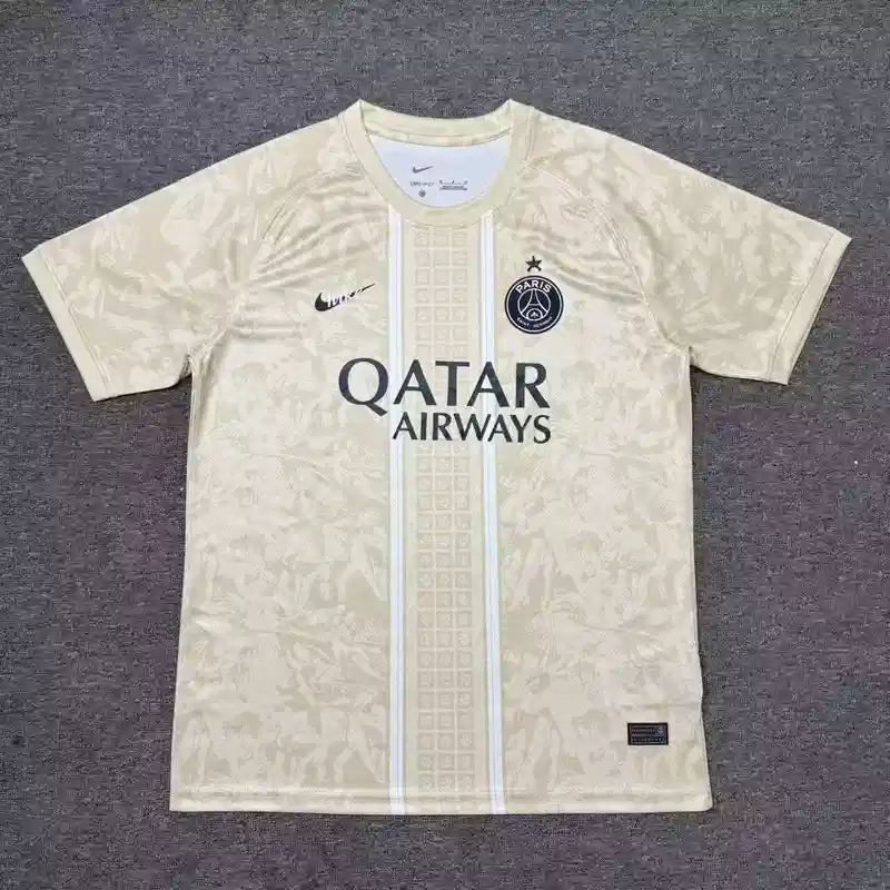 26/27 PSG Beige Training Soccer Jersey