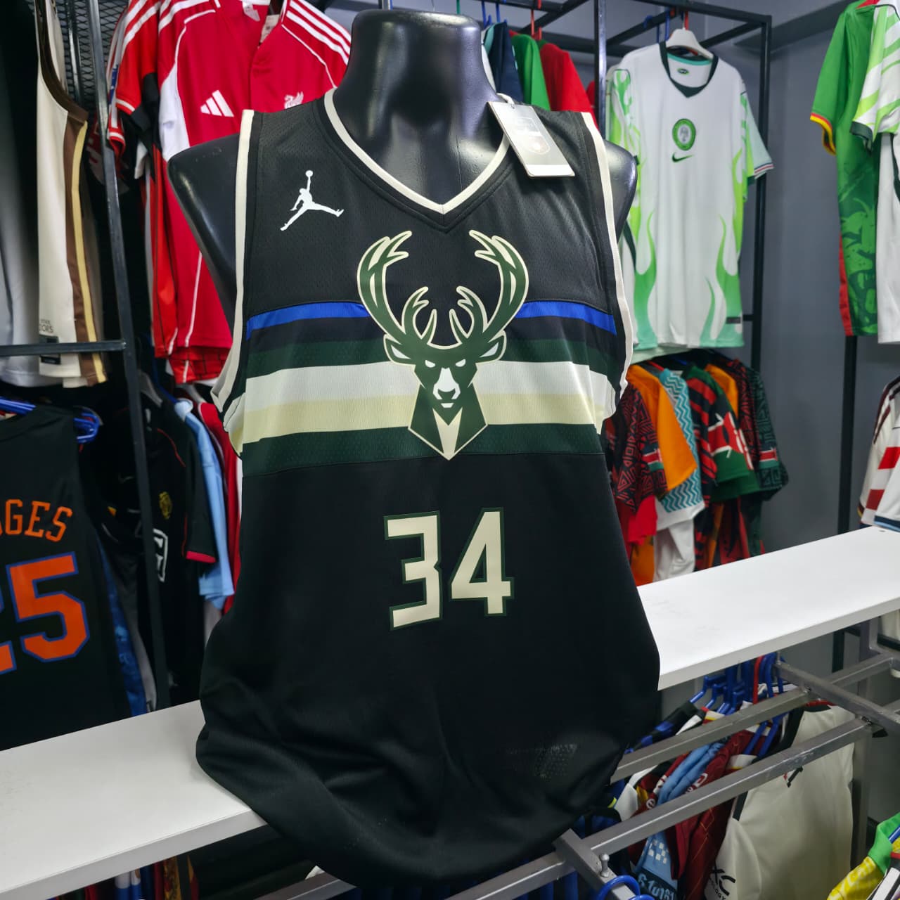 Giannis Antetokounmpo Milwaukee Bucks Jordan Brand Statement Edition Jersey
