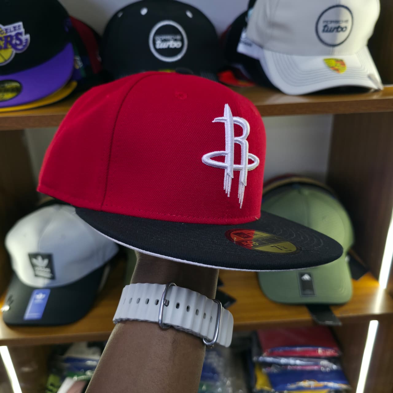  Houston Rockets cap.