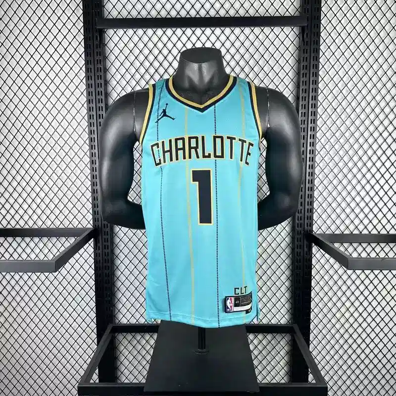 2025 Charlotte Hornets LaMelo Ball #1 Light Blue City Edition Jersey