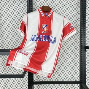 Retro 1999-00 Atletico Madrid Soccer Jersey Home