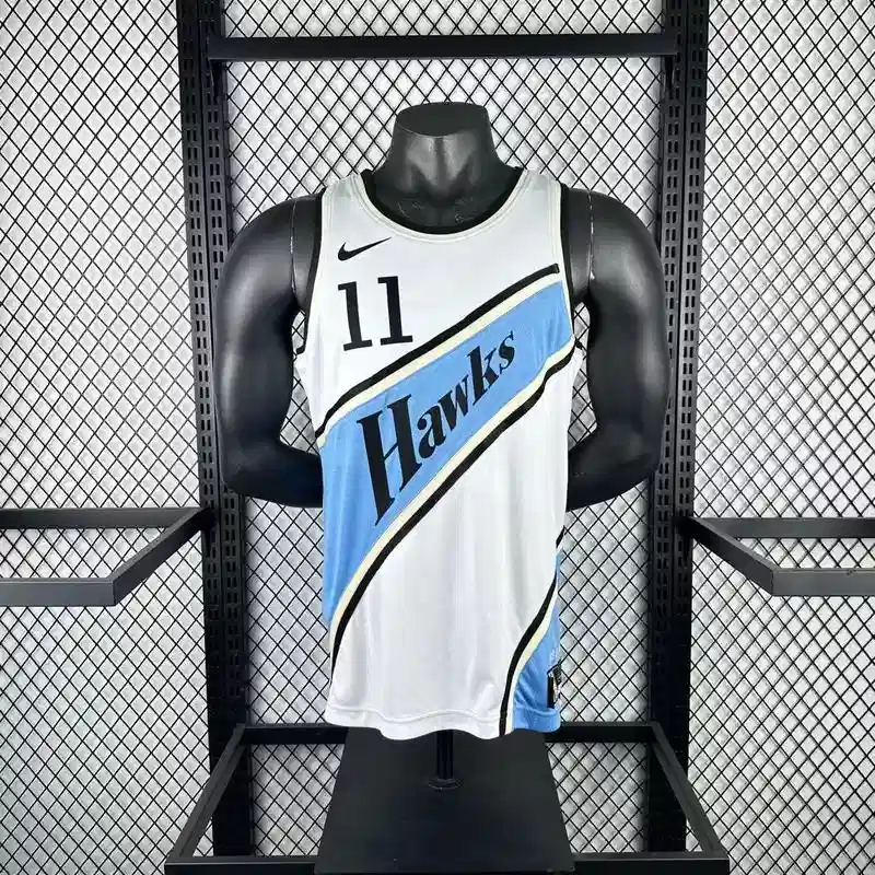 2025 Atlanta Hawks Trae Young #11 White City Edition Jersey