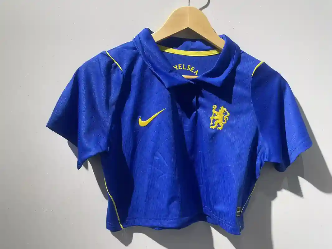 26/27 Women Chelsea Crop Top Soccer Jersey Home