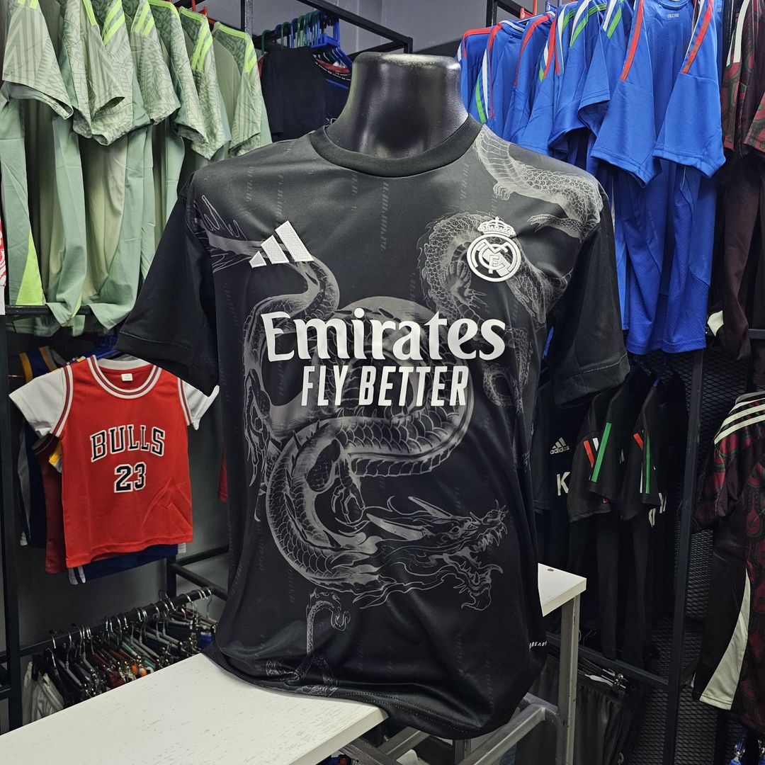 Real Madrid Dragon Black Jersey