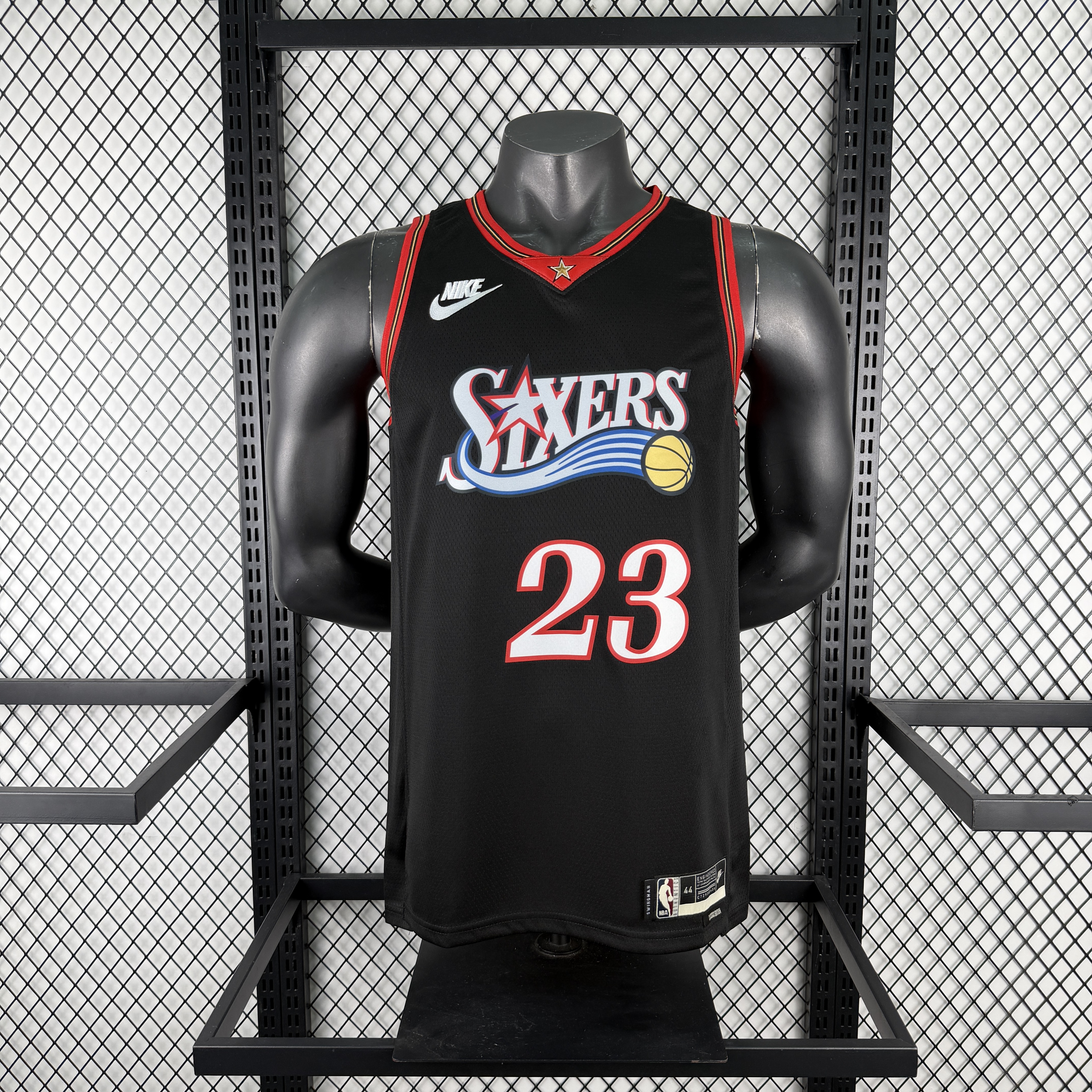 Philadelphia 76ers Black Hardwood Classics City Edition Jersey #23 - James