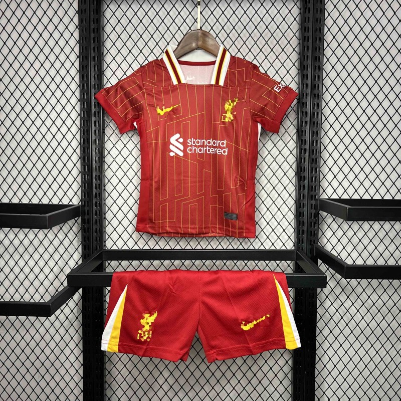 24/25 Kids Liverpool Soccer Jersey Home