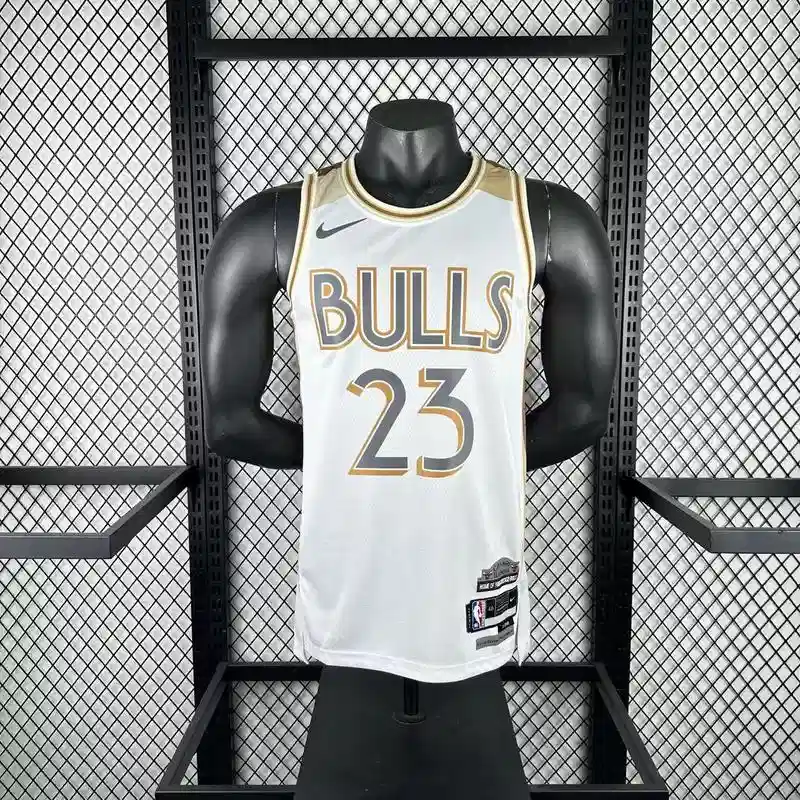 2025 Chicago Bulls Michael Jordan #23 White City Edition Jersey
